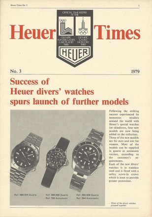 Zeitungsanzeige Heuer Taucheruhren