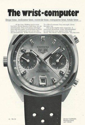 Zeitungsanzeige Heuer Carrera Automatik