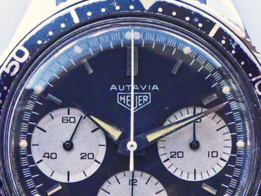 Vintage Heuer Autavia "Dot´s & Slashes" Ref. 2446M 2nd exec. Chronograph – Bild 5