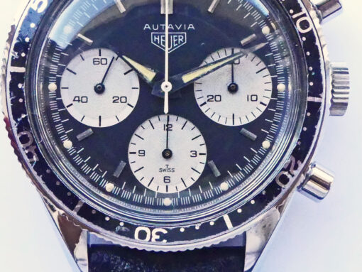 Vintage Heuer Autavia "Dot´s & Slashes" Ref. 2446M 2nd exec. Chronograph – Bild 4