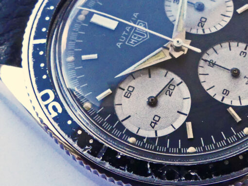 Vintage Heuer Autavia "Dot´s & Slashes" Ref. 2446M 2nd exec. Chronograph – Bild 2