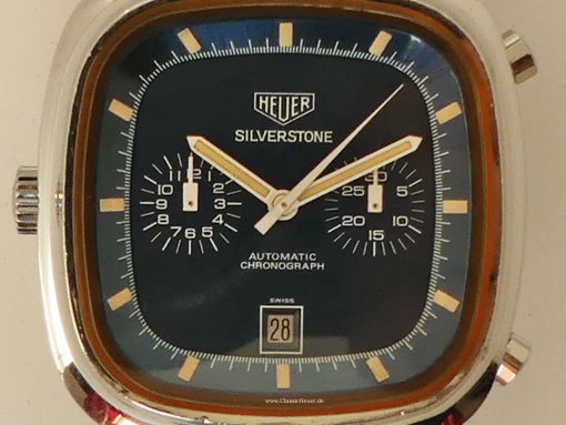 Heuer Silverstone "Clay Regazzoni" Vintage Blue Dial – Bild 3