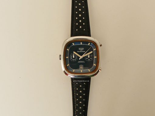 Heuer Silverstone "Clay Regazzoni" Vintage Blue Dial – Bild 13