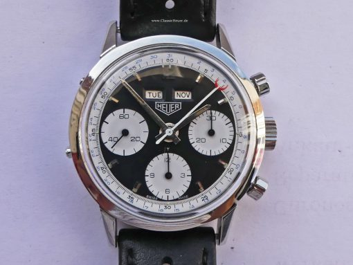 Heuer Carrera Dato 12 "Panda Dial" Reference 2547N Calendarium - Image 18