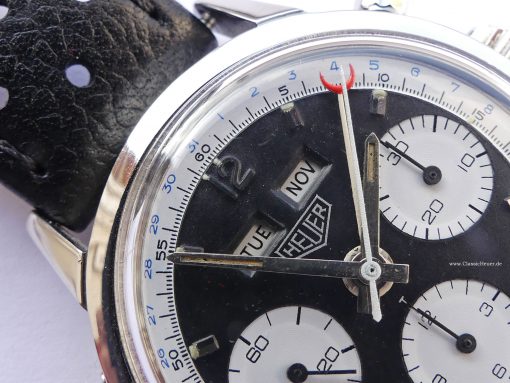 Heuer Carrera Dato 12 "Panda Dial" Reference 2547N Calendarium - Image 15