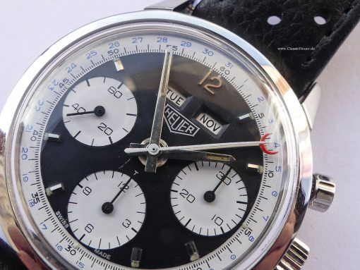 Heuer Carrera Dato 12 "Panda Dial" Reference 2547N Calendarium - Image 13