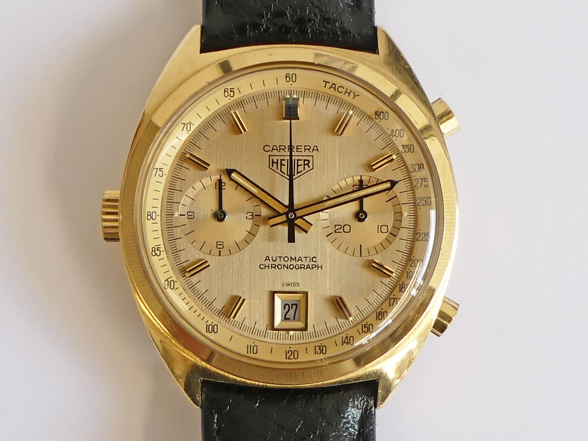 Heuer Carrera 18K Gold Ref. 1158CH