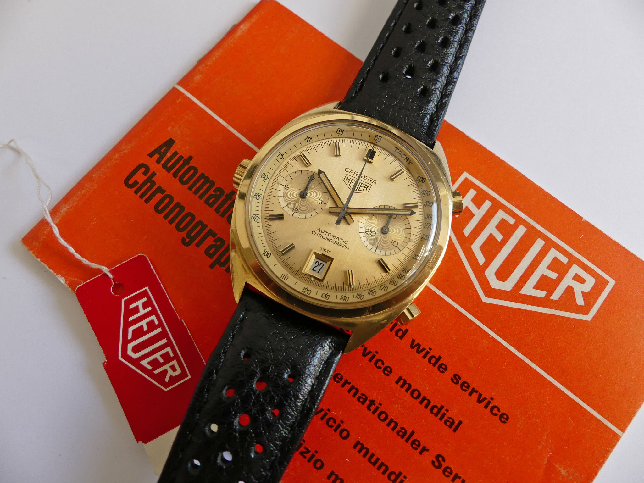 Heuer Carrera 18K Gold Ref. 1158CH – Bild 17