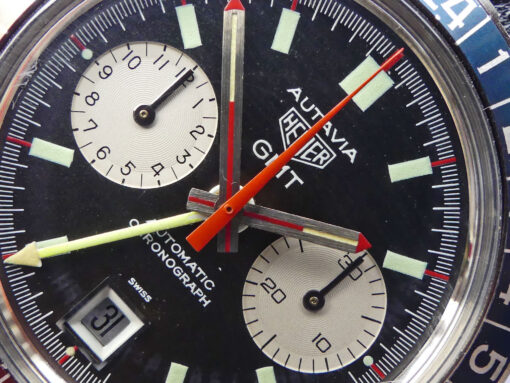 Heuer Autavia GMT Ref. 1163GMT 1st exec. Dial – Bild 2