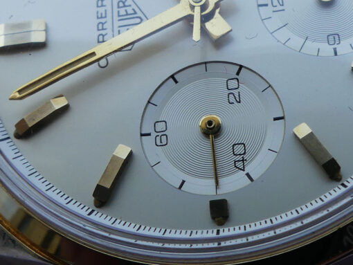 NOS Heuer Carrera 12 Ref. 2456S 18 K Gold Vintage – Bild 8