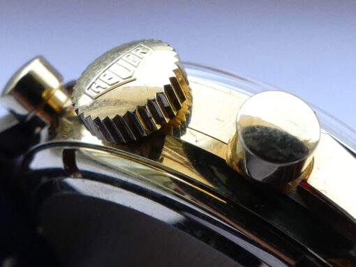 NOS Heuer Carrera 12 Ref. 2456S 18 K Gold Vintage – Bild 10
