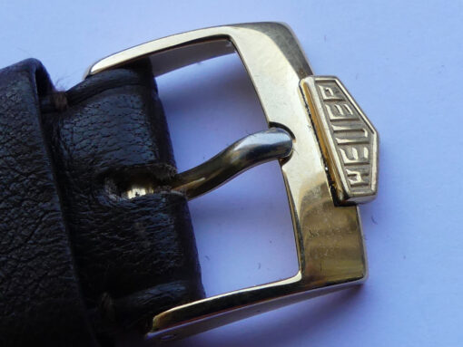 NOS Heuer Carrera 12 Ref. 2456S 18 K Gold Vintage – Bild 15