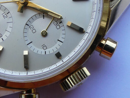 NOS Heuer Carrera 12 Ref. 2456S 18 K Gold Vintage – Bild 5