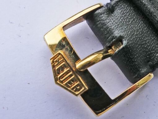Vintage 18K Gold Heuer Carrera Ref. 2456N - Image 13