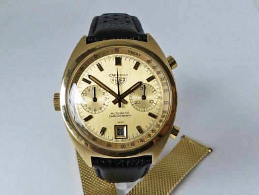 Heuer Carrera Ref. 1158CH 18 K Gold