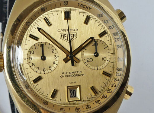 Heuer Carrera Ref. 1158CH 18 K Gold