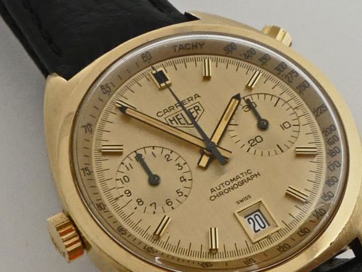 Heuer Carrera Ref. 1158CH 18 K Gold