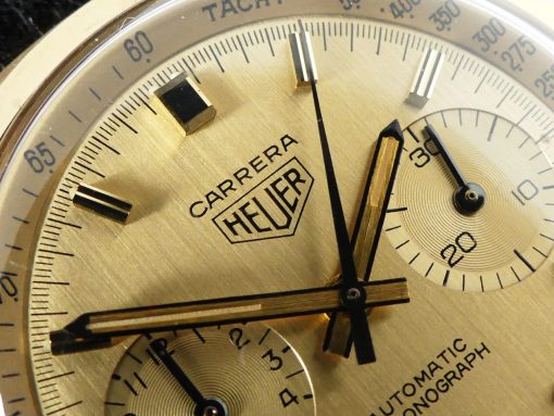 Heuer Carrera Ref. 1158CH 18 K Gold