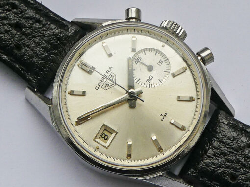 Heuer Carrera Dato 45 Ref. 3147S Silver Dial - Image 13