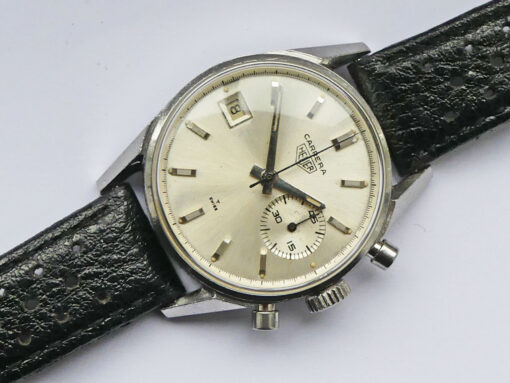 Heuer Carrera Dato 45 Ref. 3147S Silver Dial - Image 14