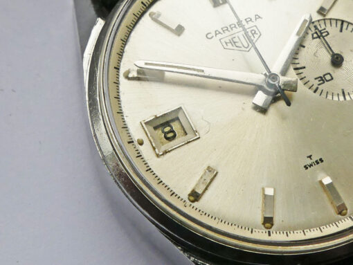 Heuer Carrera Dato 45 Ref. 3147S Silver Dial - Image 4