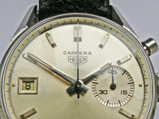 Heuer Carrera Dato 45 Ref. 3147S Silver Dial - Image 5