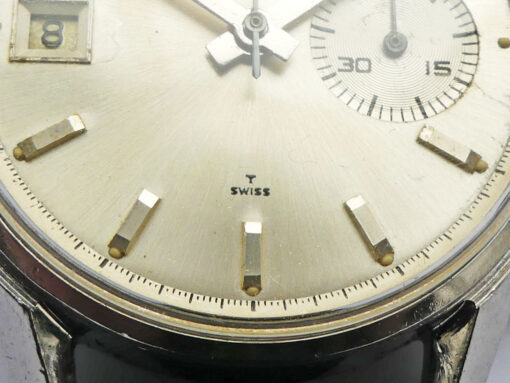 Heuer Carrera Dato 45 Ref. 3147S Silver Dial - Image 6