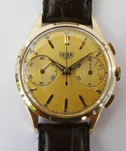 Heuer Chrono 14K Gold