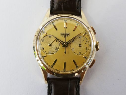 Heuer Chrono 14K Gold