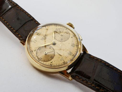 Heuer Chrono Ref. 409.137 14K Gold – Bild 2
