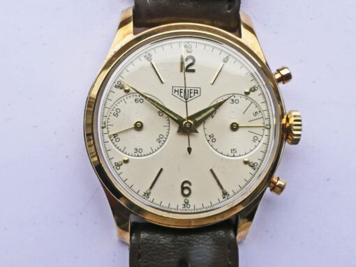 Heuer Chrono 14k Gold Ref. 404