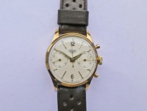 Heuer Chrono 14k Gold Ref. 404 – Bild 14