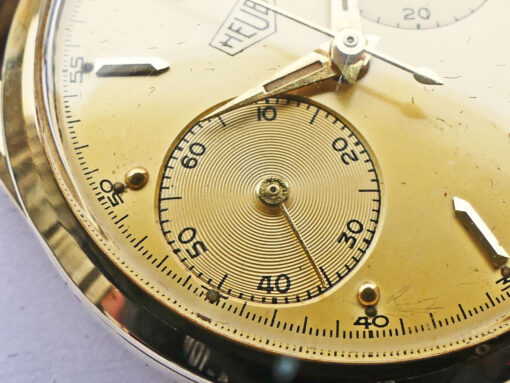 Heuer Chrono 14K Gold Vintage – Bild 3