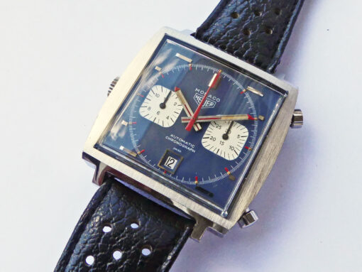Vintage NOS Heuer Monaco "Steve McQueen" Ref. 1133B Chronograph – Bild 15