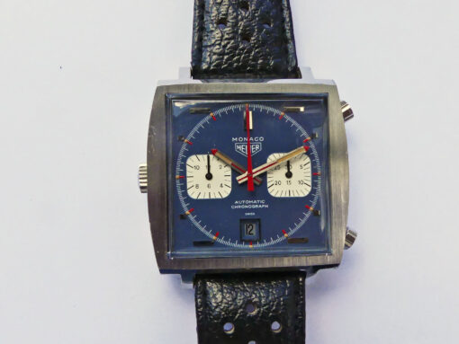 Vintage NOS Heuer Monaco "Steve McQueen" Ref. 1133B Chronograph – Bild 7