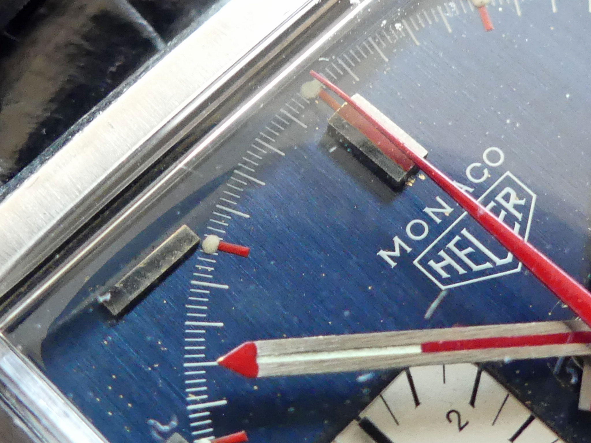 Vintage Heuer Monaco "Steve McQueen" Transitional Ref. 1133B Chronograph – Bild 8