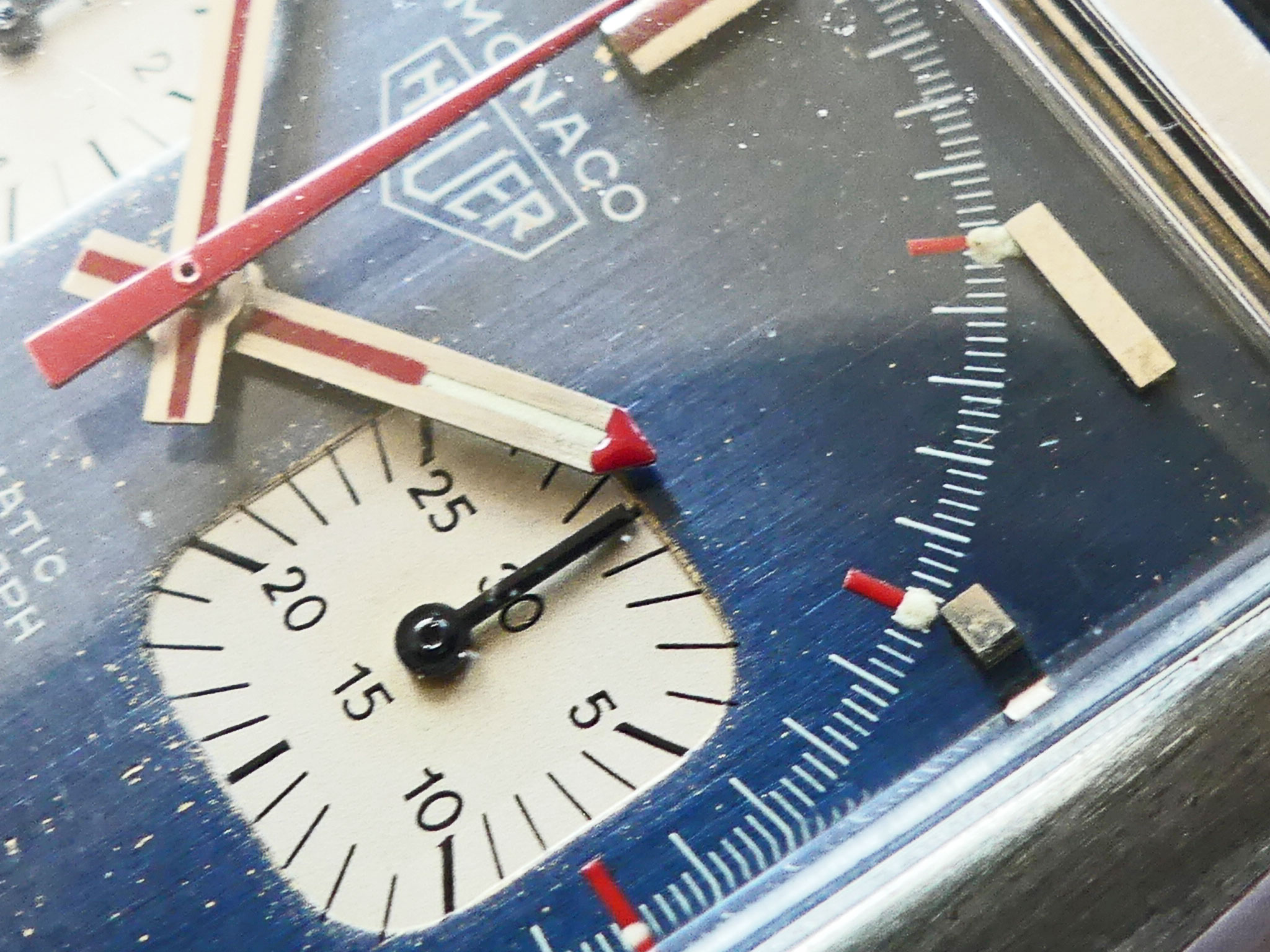 Vintage Heuer Monaco "Steve McQueen" Transitional Ref. 1133B Chronograph – Bild 6