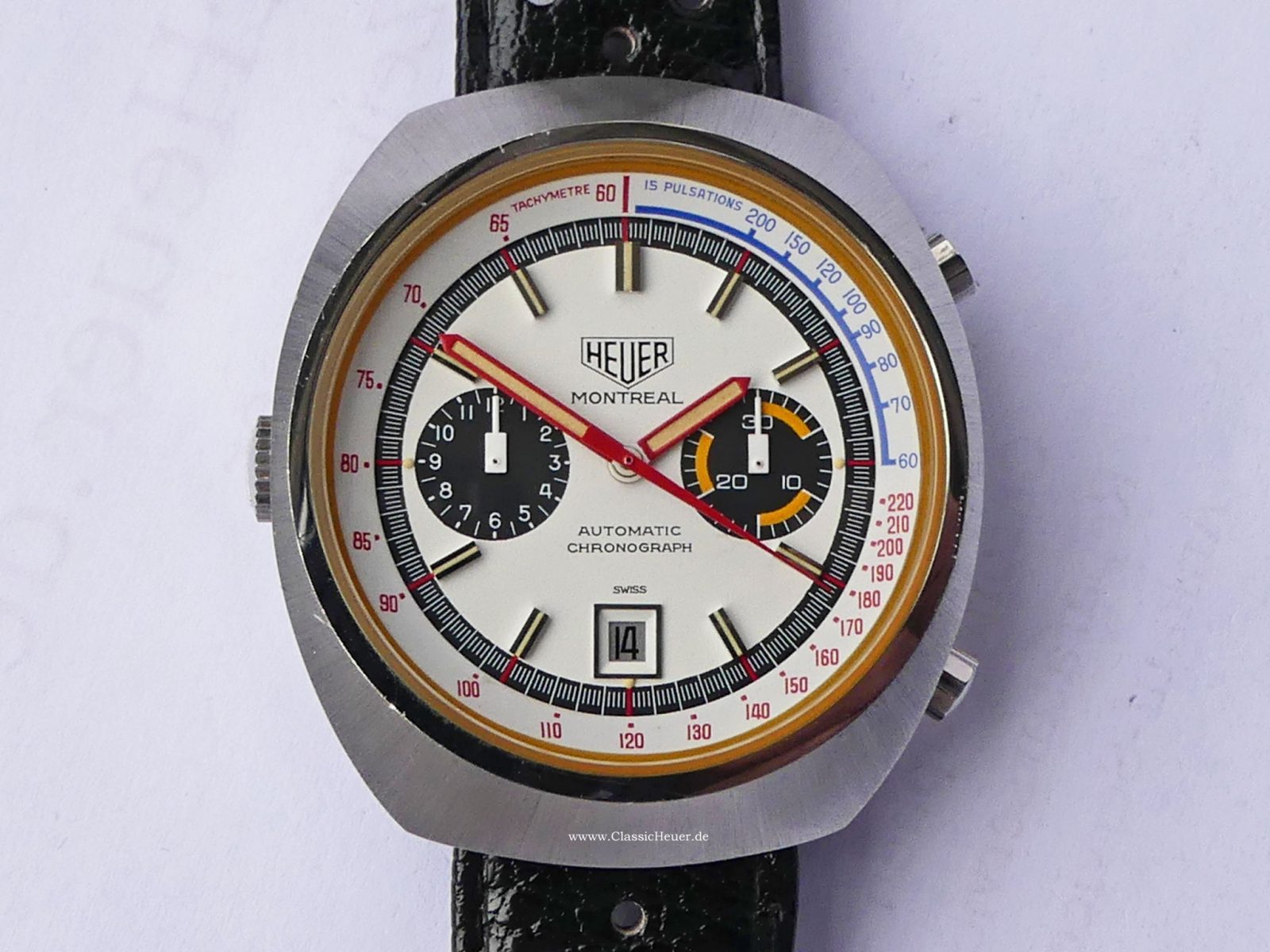 Heuer Montreal White dial NOS Ref. 110.503W